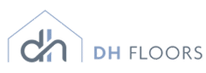 Real estate company logo with house icon.